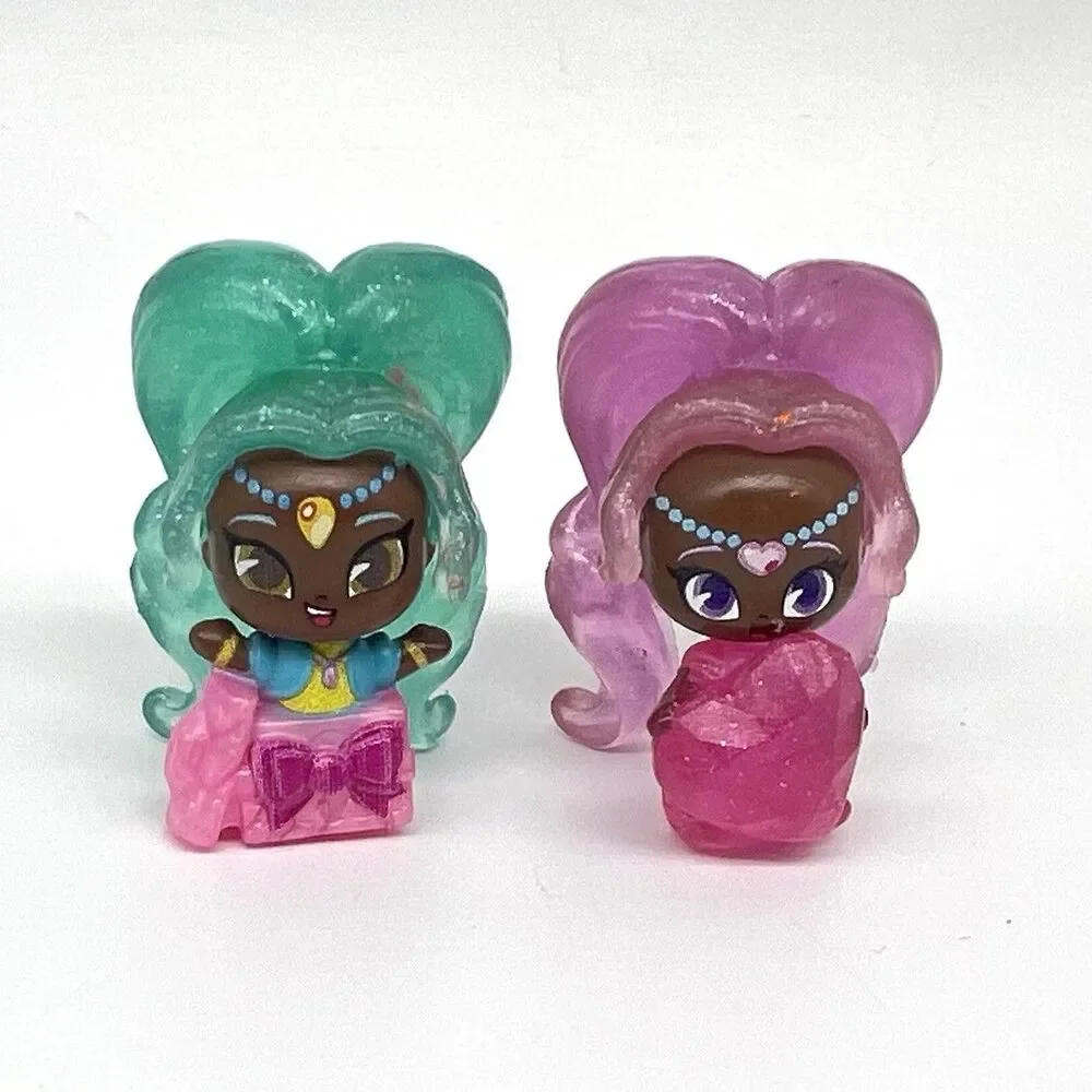 Shimmer & Shine Teenie Genies Mini Figure Dolls LOT of 4 Nickelodeon Toy RARE